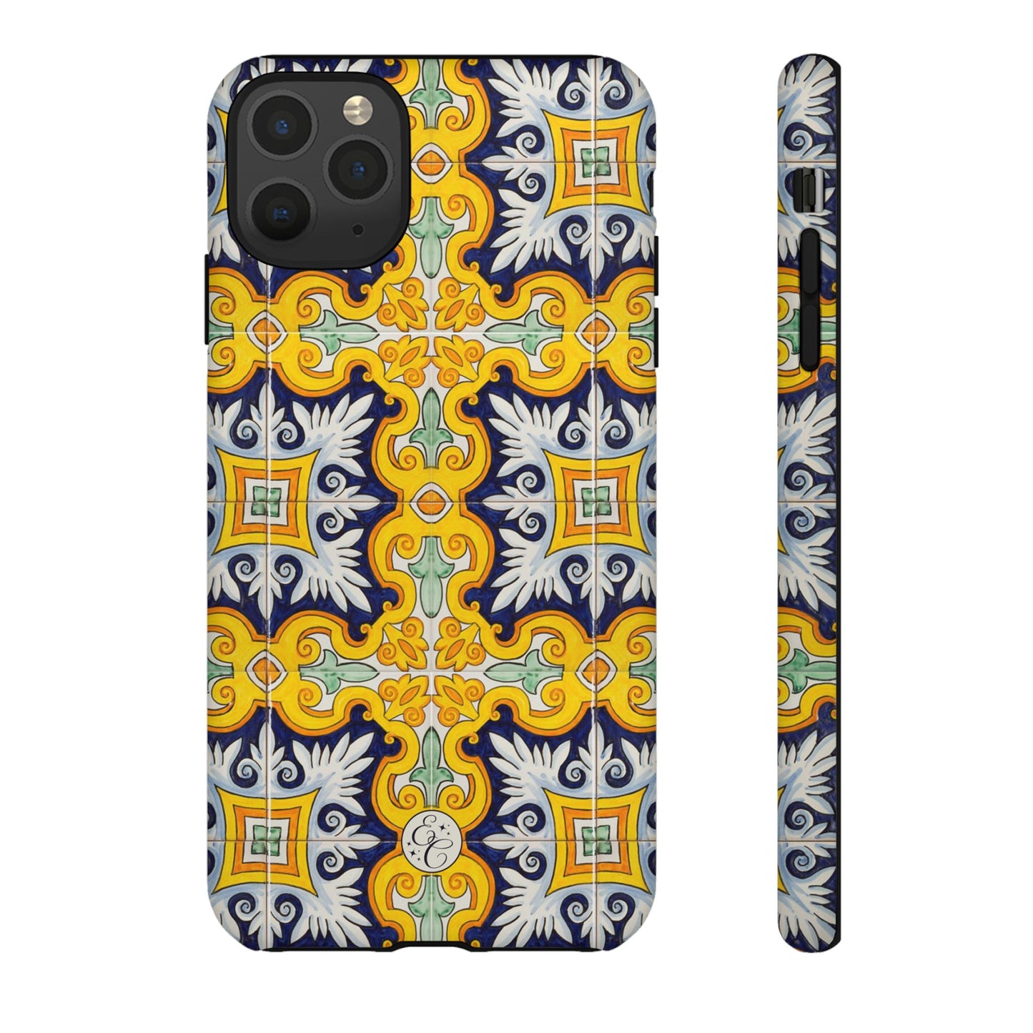 Vintage Floral Tile Tough Phone Case