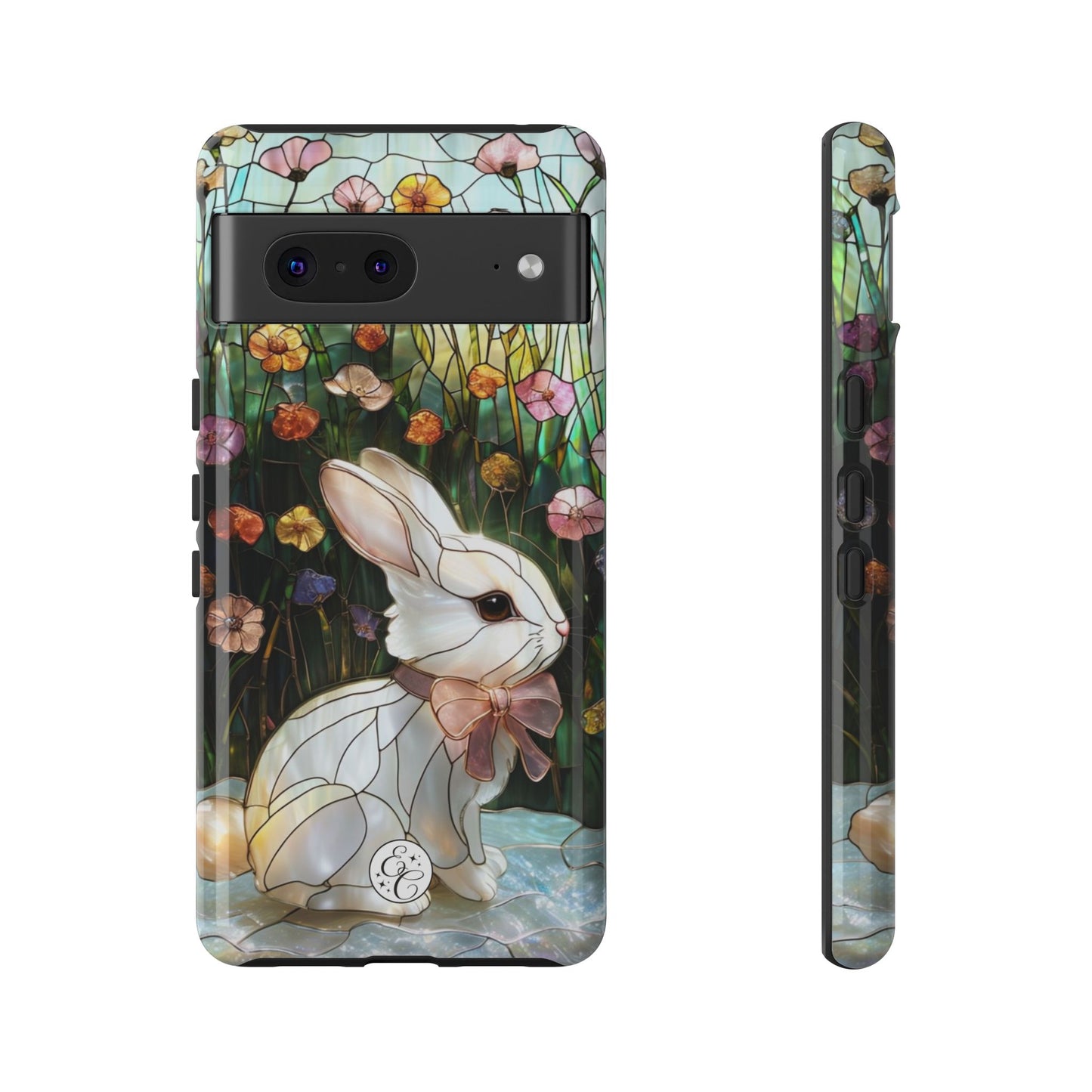 Easter Rabbit Stained Glass Tough Phone Case