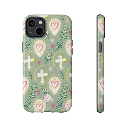Christian Cross Boho Pattern Tough Phone Case