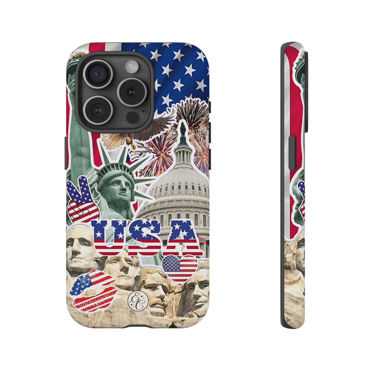 Patriotic USA Collage Tough Phone Case