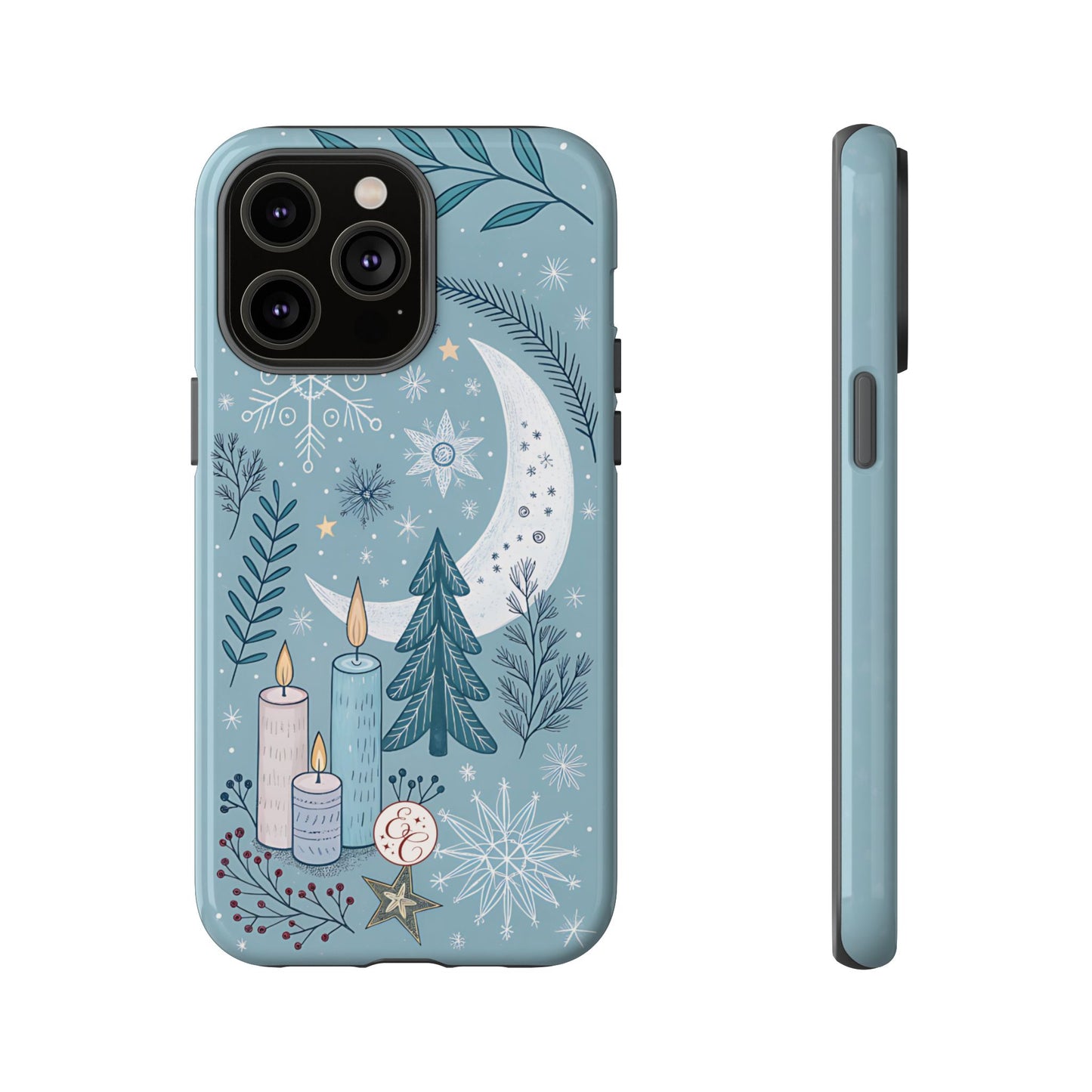 Winter Moon & Candles Tough Phone Case