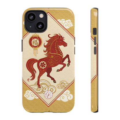 Chinese New Year Lucky Horse Tough Phone Case