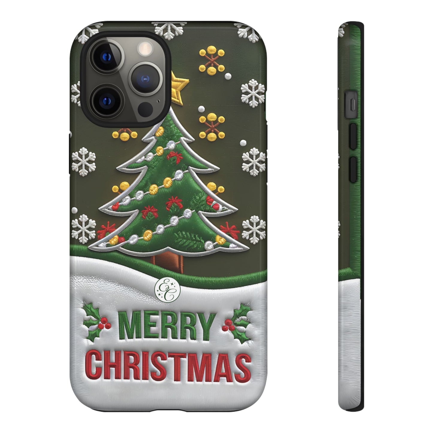 Merry Christmas Tree Tough Phone Case