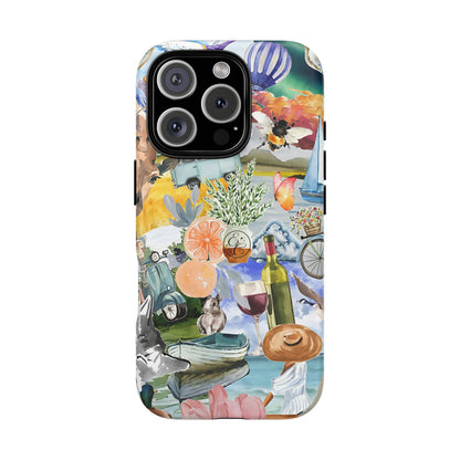 Vintage Travel Collage Tough Phone Case