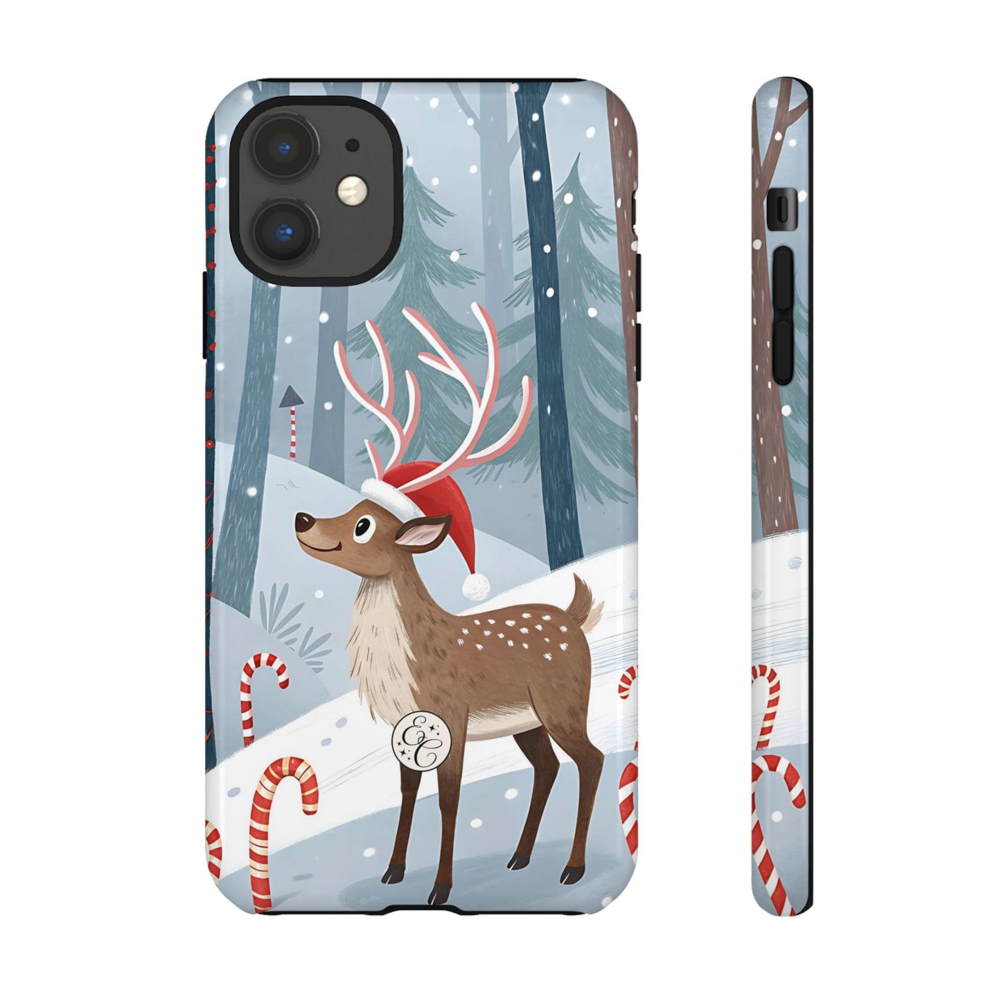 Reindeer in Winter Wonderland Tough Phone Case