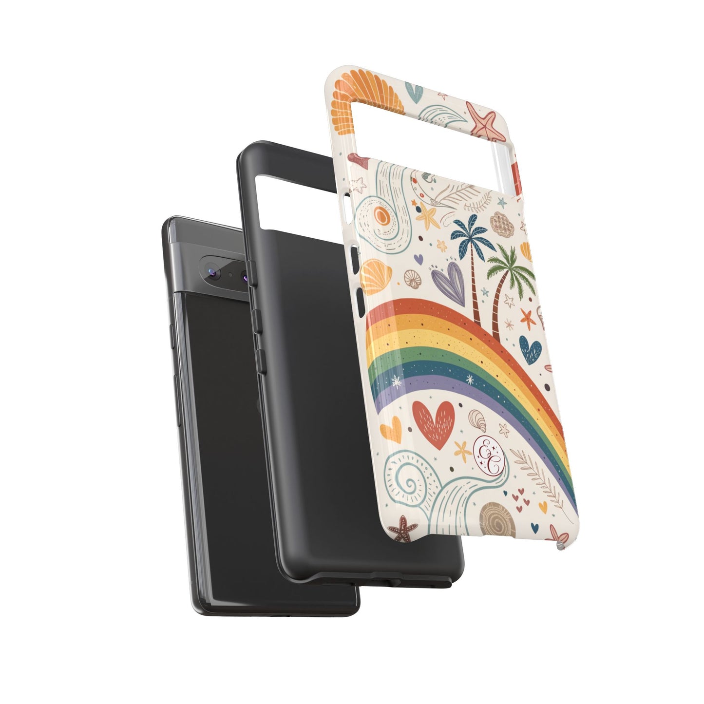 Rainbow Pride Boho Beach Tough Phone Case