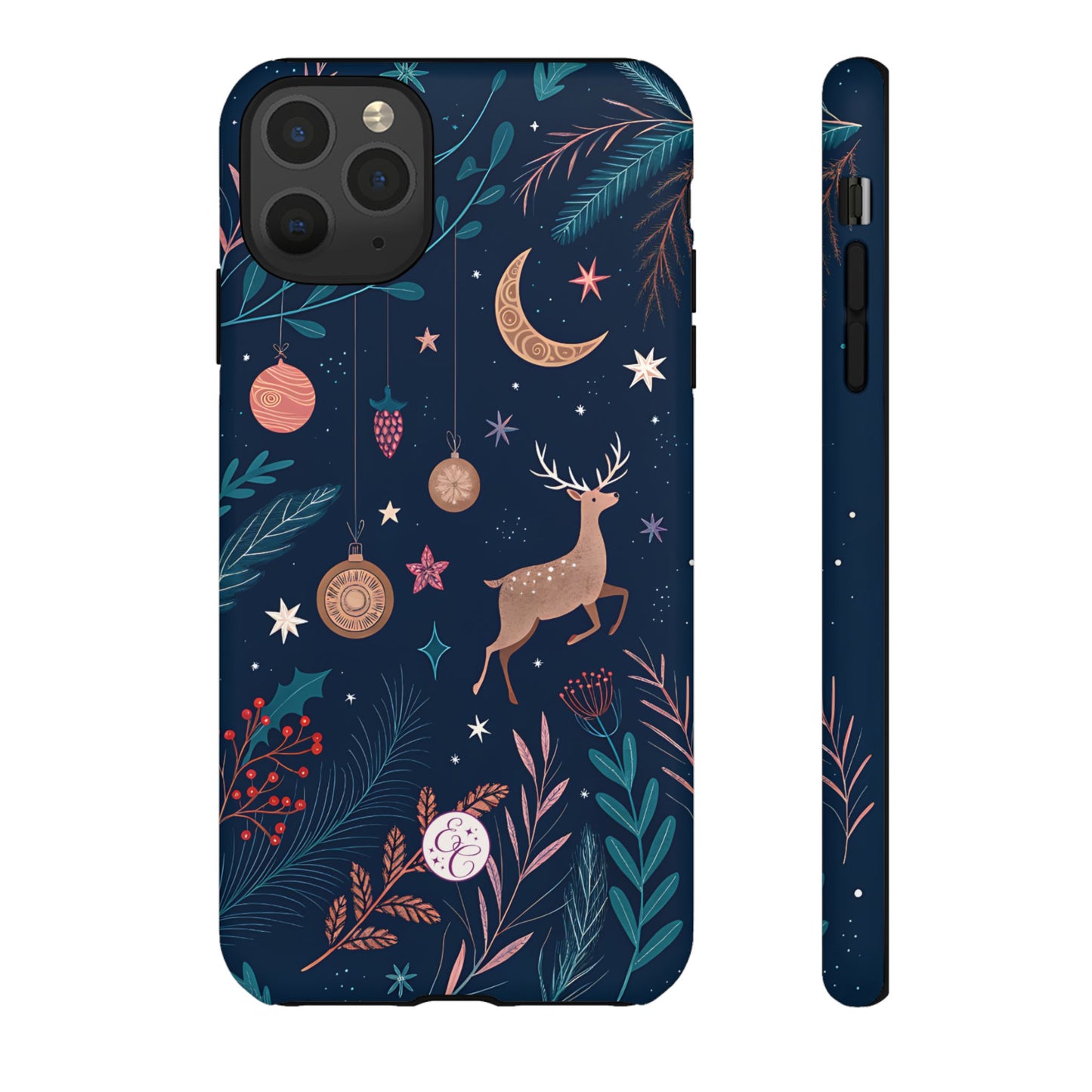 Boho Christmas Reindeer Tough Phone Case