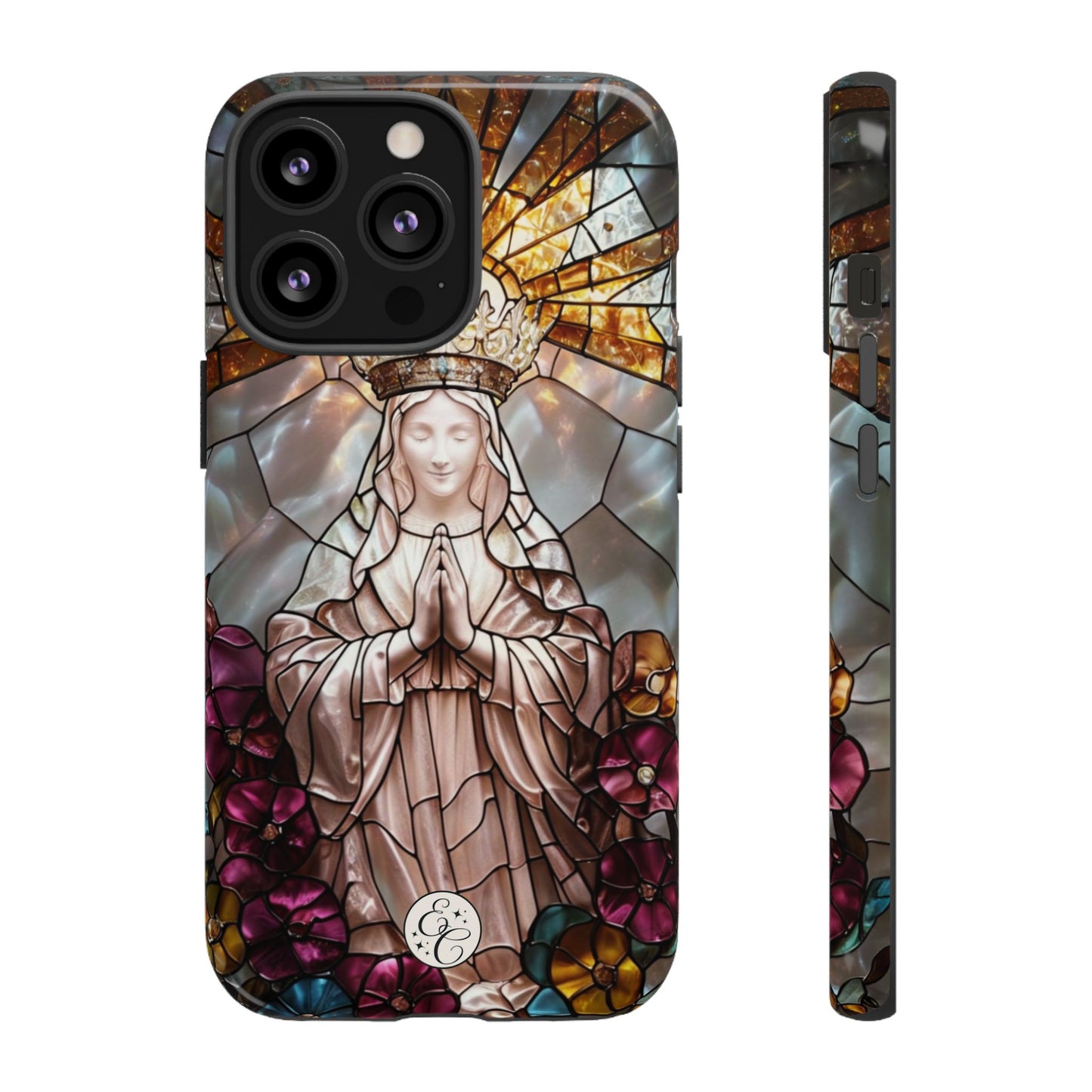 Virgin Mary Stained Glass Tough Phone Case