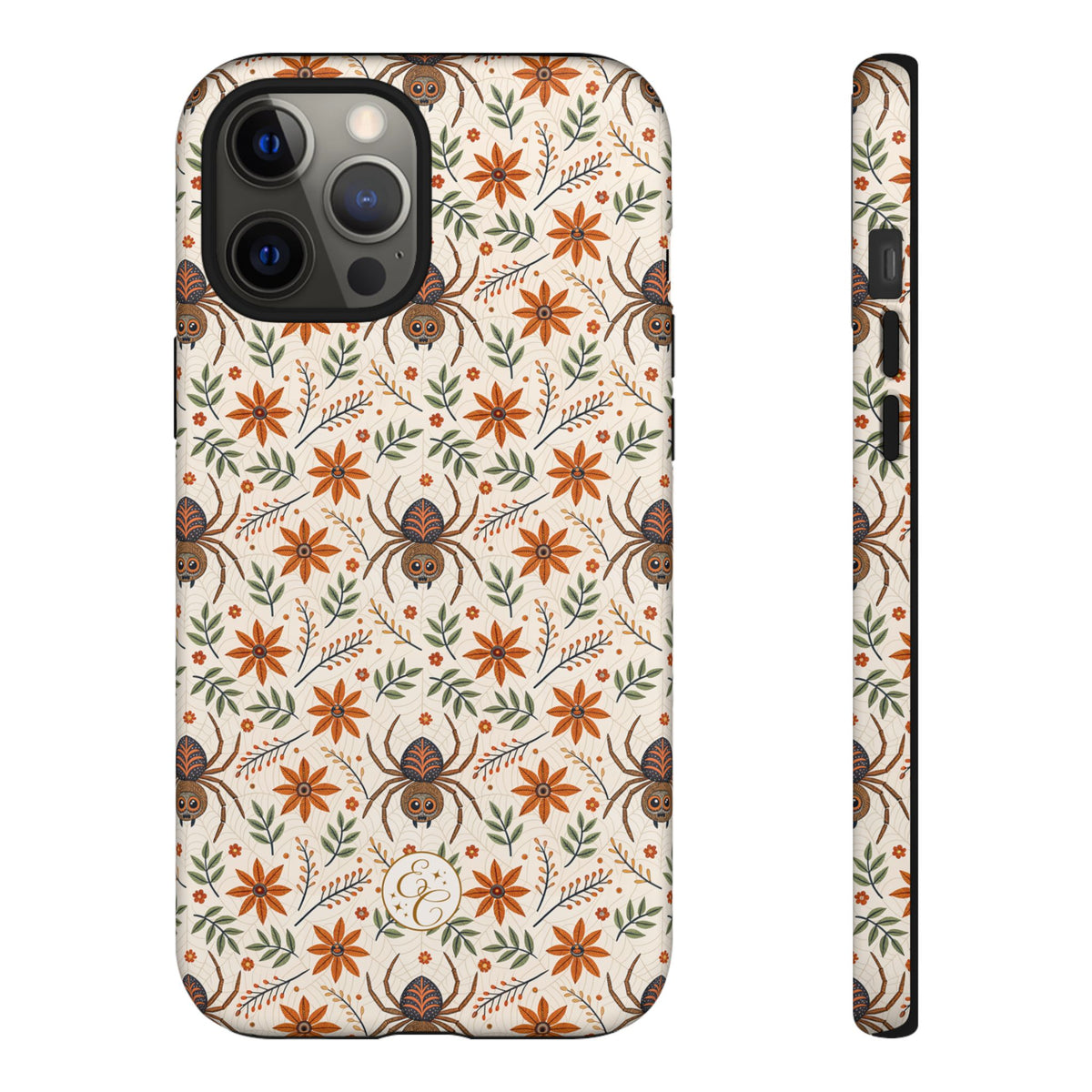 Boho Floral Spider Pattern Phone Case