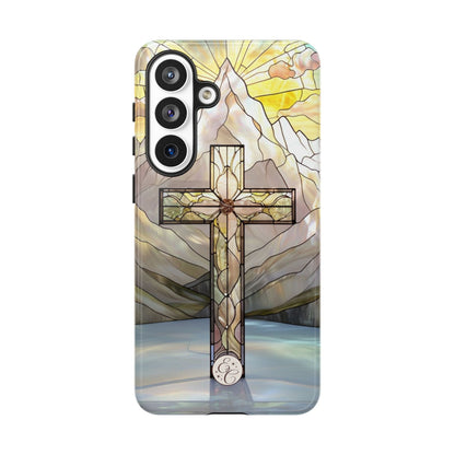 Stained Glass Cross Tough Phone Case