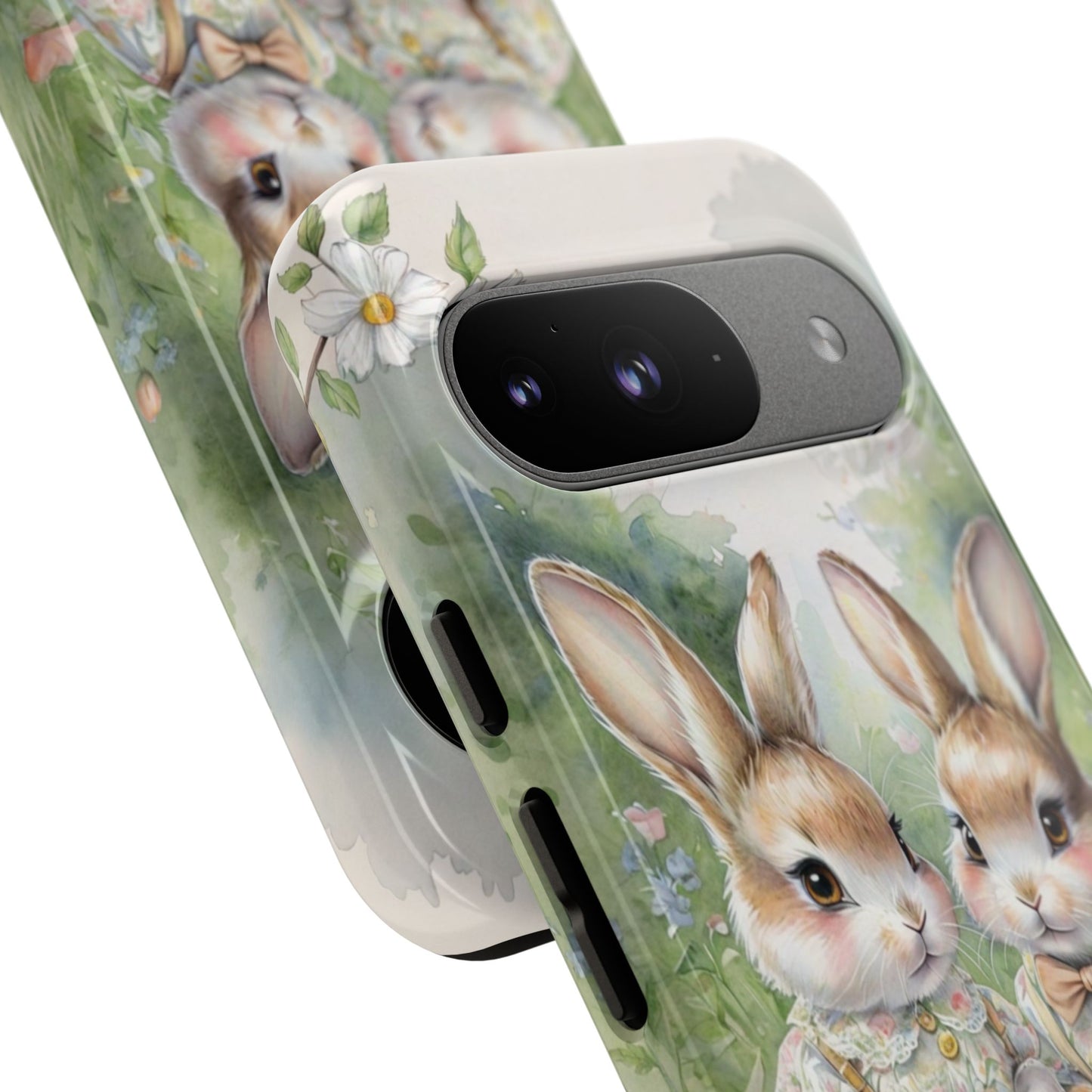 Vintage Bunny Picnic Tough Phone Case