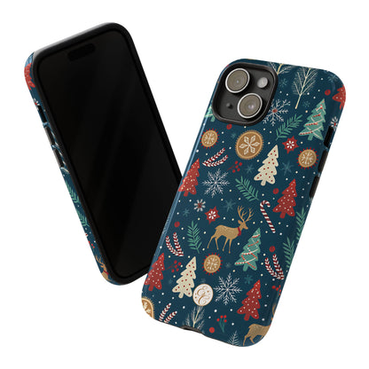 Christmas Holiday Pattern Tough Phone Case