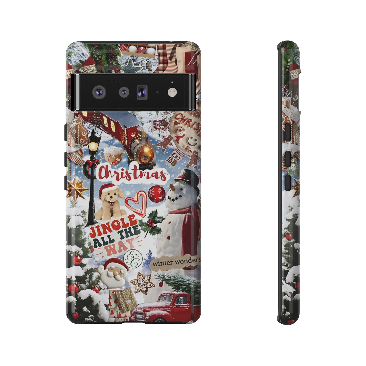 Christmas Holiday Collage Tough Phone Case