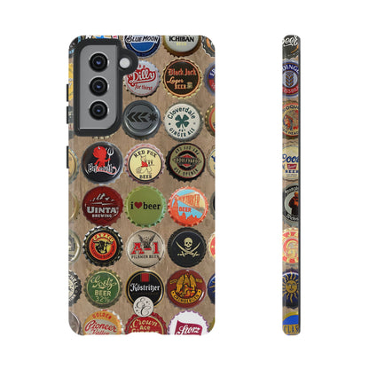 Beer Bottle Caps Tough Phone Case