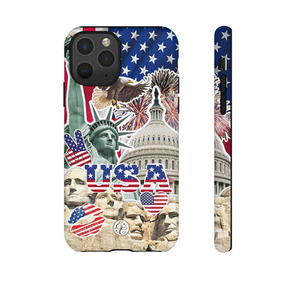 Patriotic USA Collage Tough Phone Case