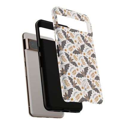 Boho Bat Pattern Halloween Phone Case