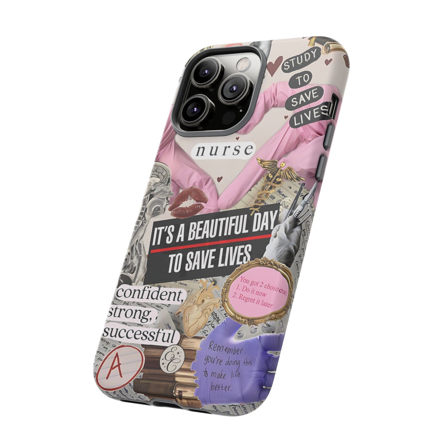 Nurse Inspirational Collage Tough Phone Case