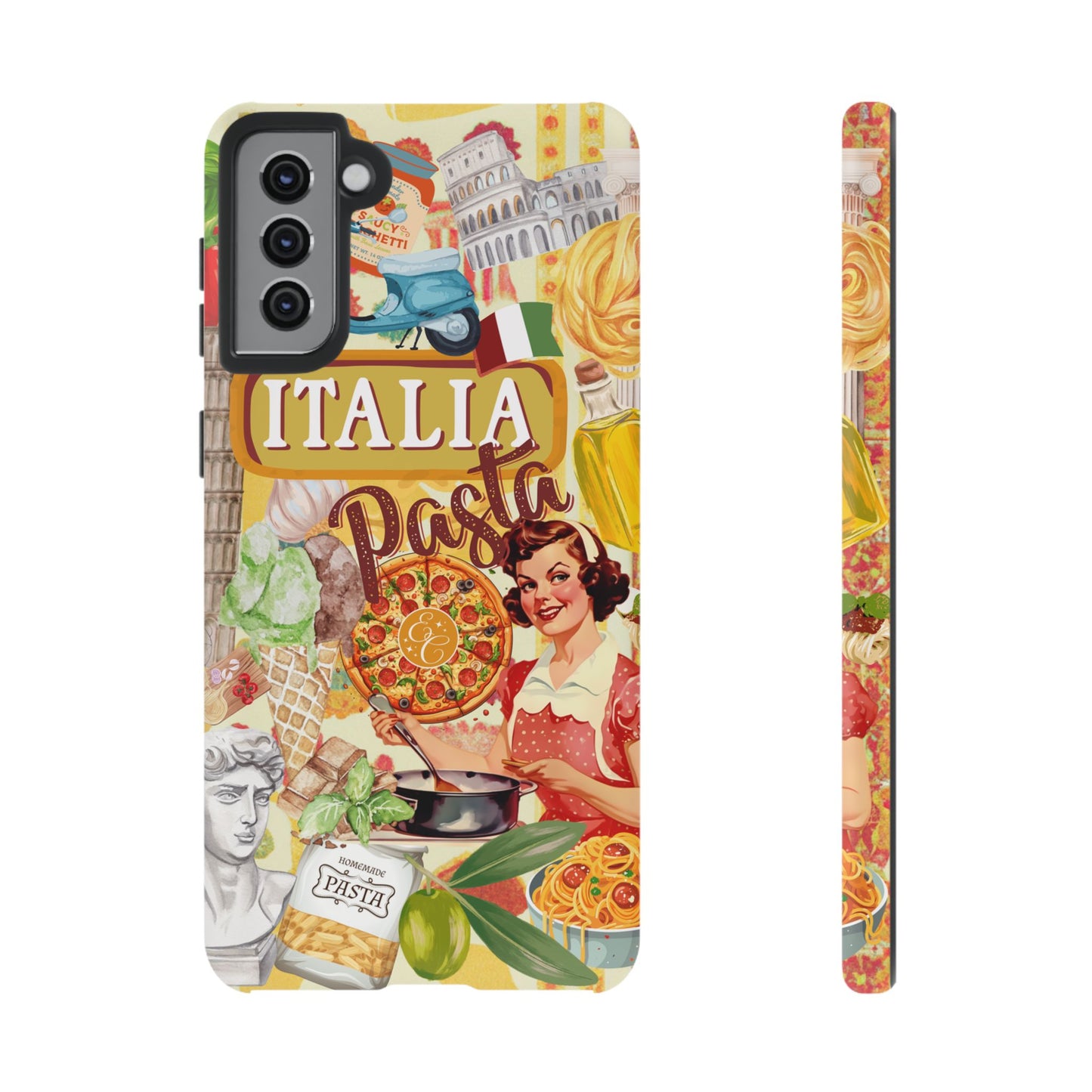 Italian Cuisine Collage Tough Phone Case