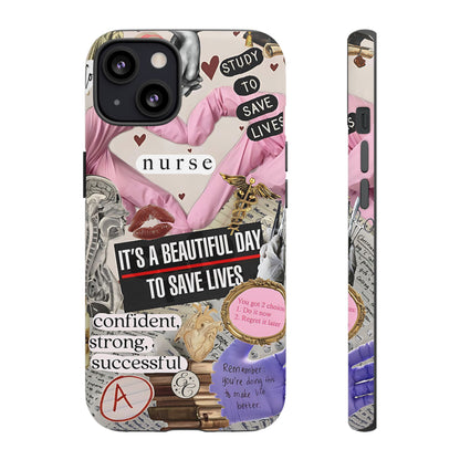 Nurse Inspirational Collage Tough Phone Case