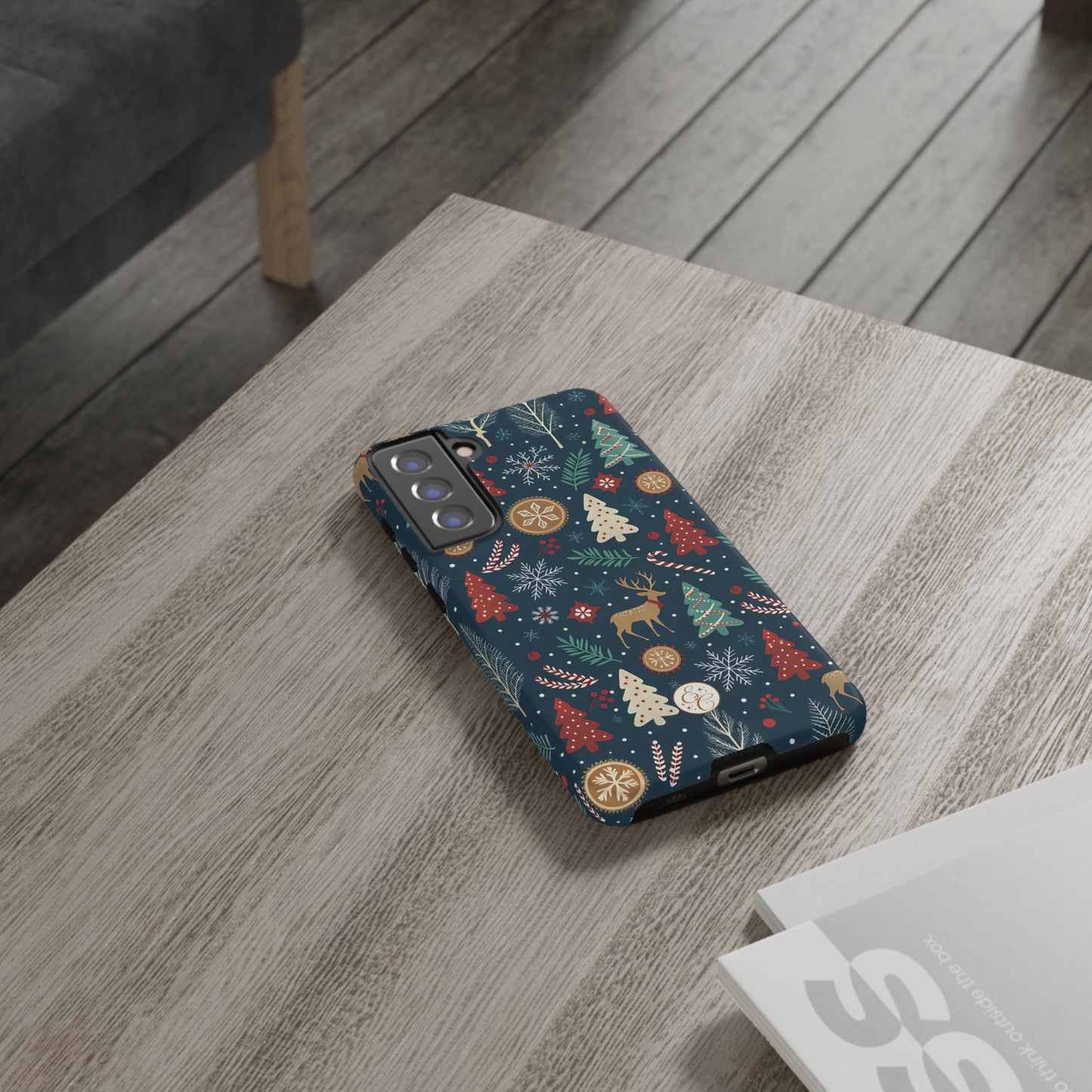 Christmas Holiday Pattern Tough Phone Case
