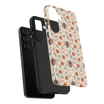 Boho Floral Spider Pattern Phone Case