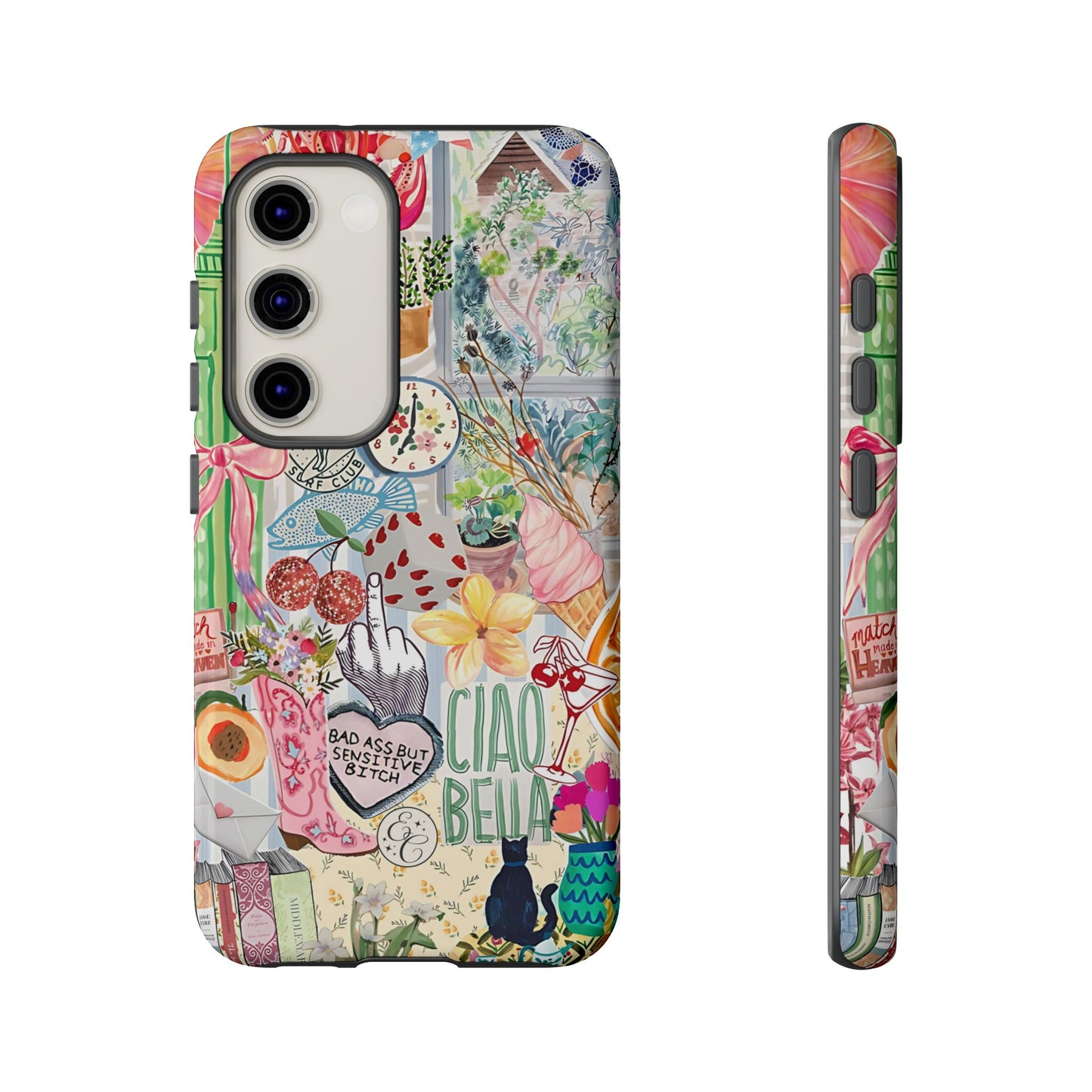 Coquette Art Collage Tough Phone Case