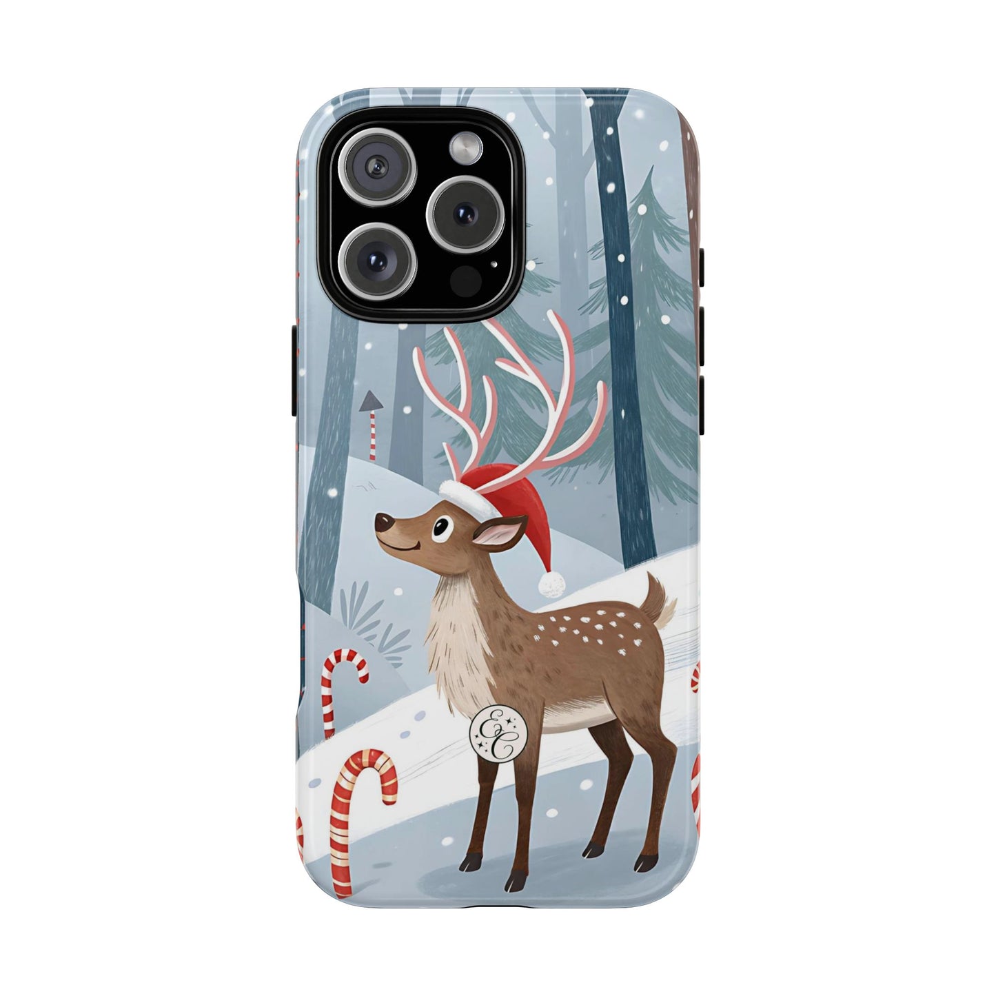 Reindeer in Winter Wonderland Tough Phone Case