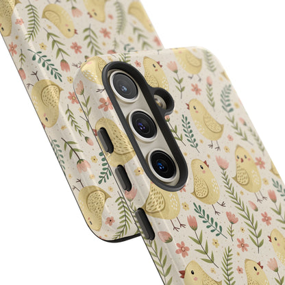 Vintage Floral Chick Pattern Tough Phone Case