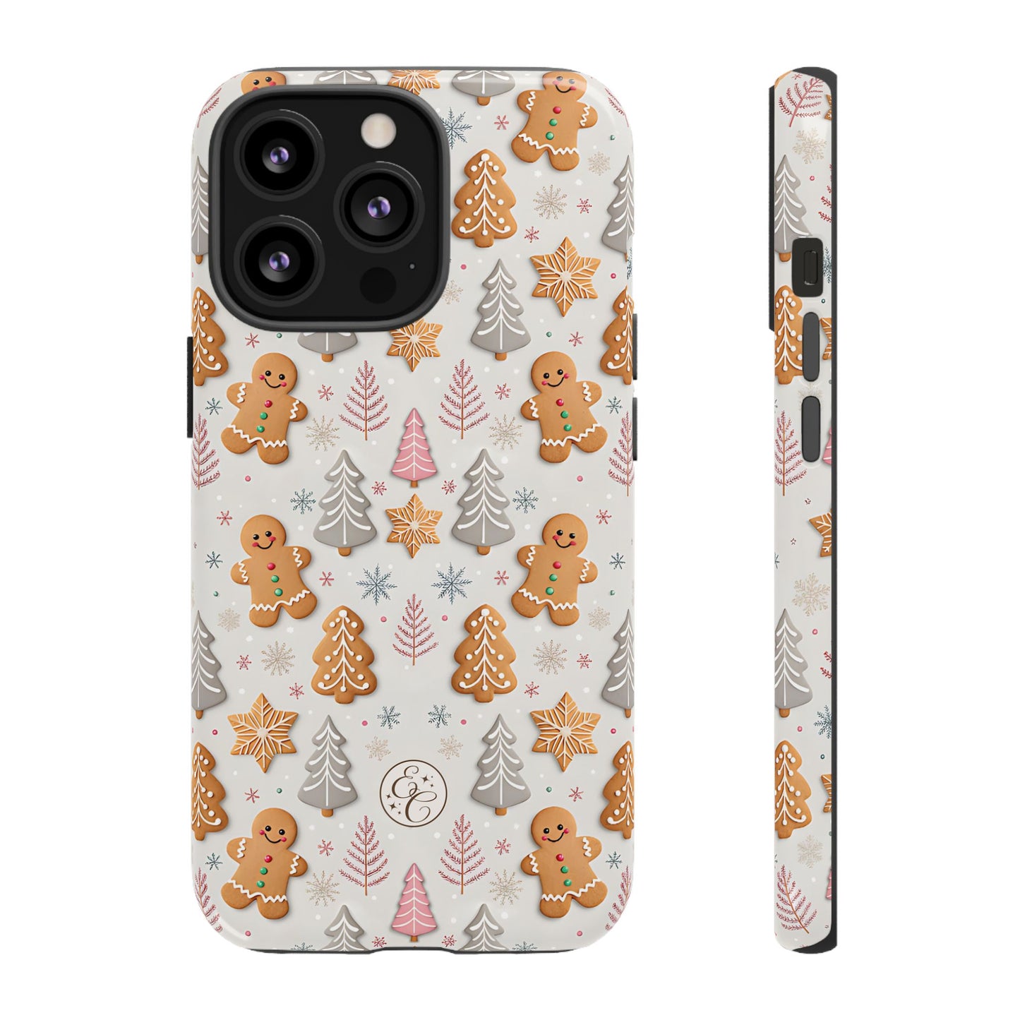 Christmas Gingerbread Man Pattern Tough Phone Case