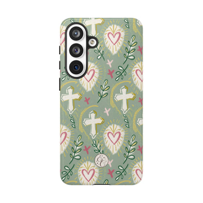 Christian Cross Boho Pattern Tough Phone Case