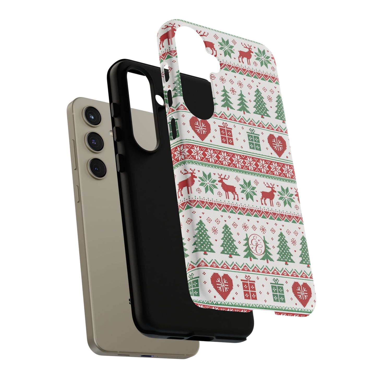 Ugly Christmas Sweater Pattern Tough Phone Case