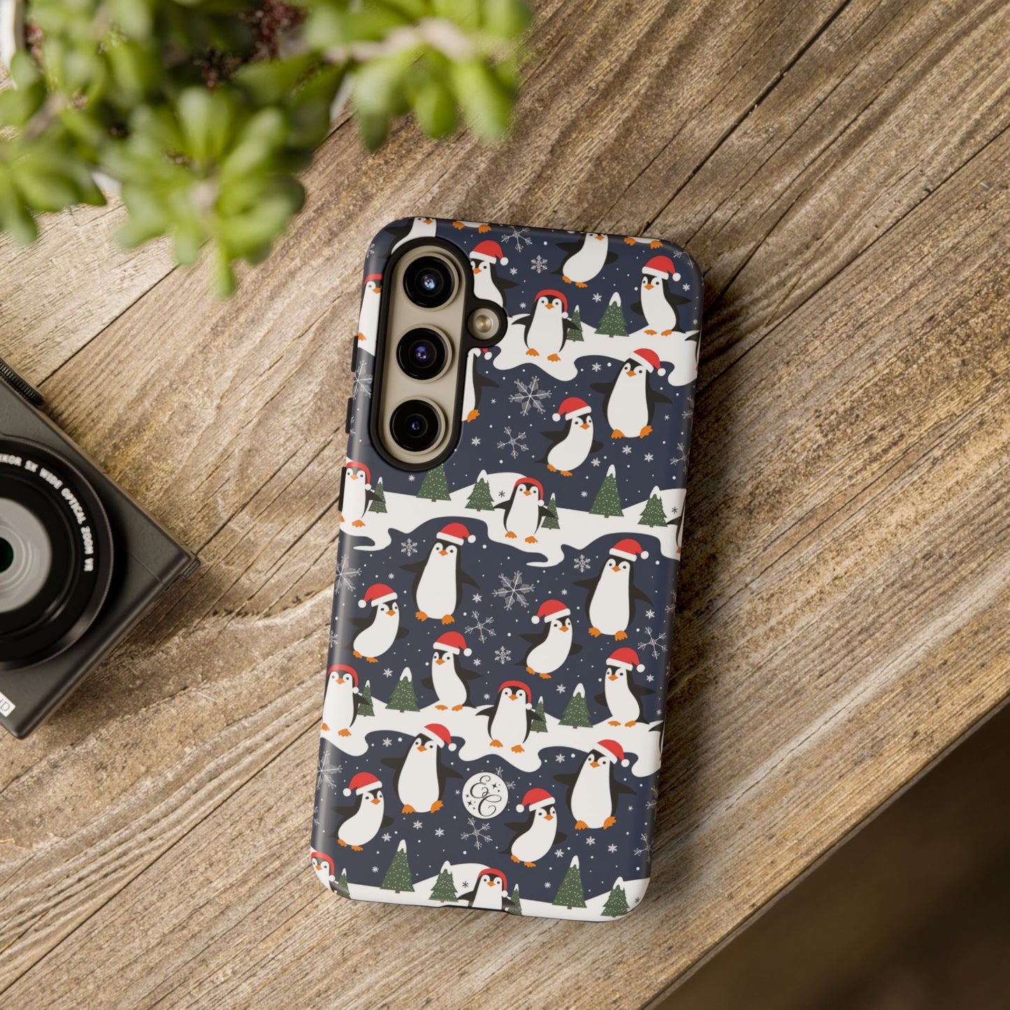 Cute Penguin Christmas Pattern Tough Phone Case