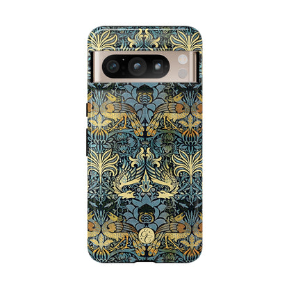 William Morris Peacock and Dragon Tough Phone Case