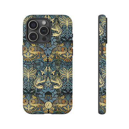 William Morris Peacock and Dragon Tough Phone Case