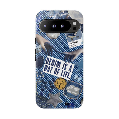 Denim Texture Tough Phone Case