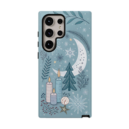 Winter Moon & Candles Tough Phone Case
