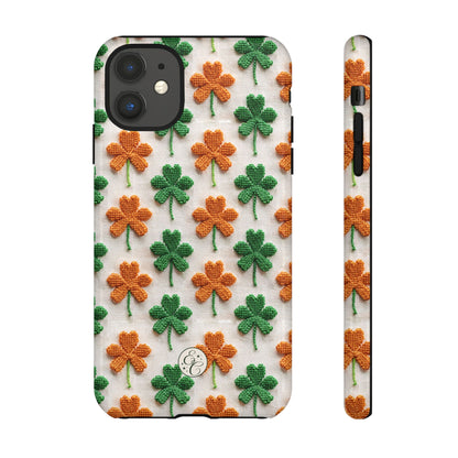Lucky Shamrock Pattern Tough Phone Case