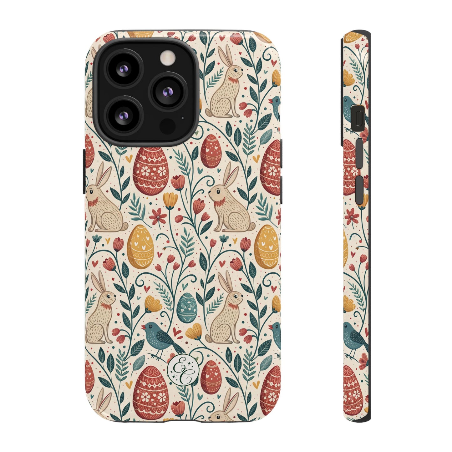 Vintage Easter Pattern Tough Phone Case