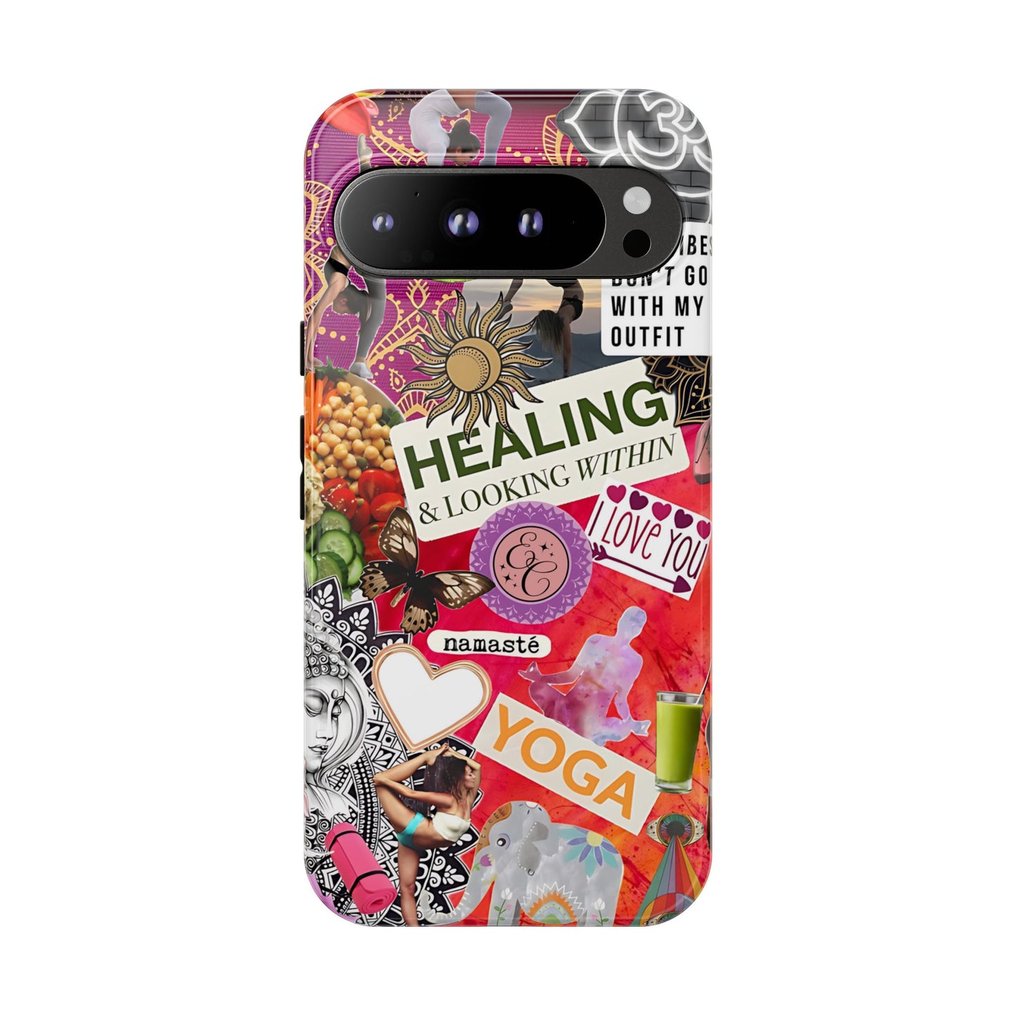Yoga and Meditation Collage Tough Phone Case