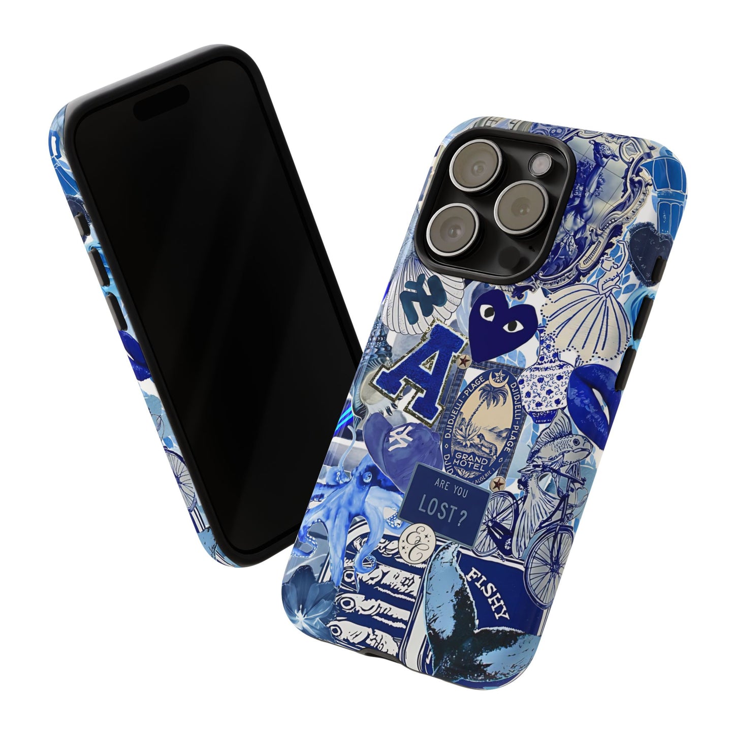 Blue Collage Tough Phone Case