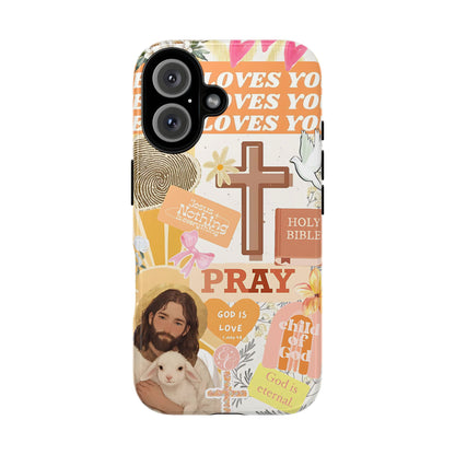 Christian Collage Tough Phone Case