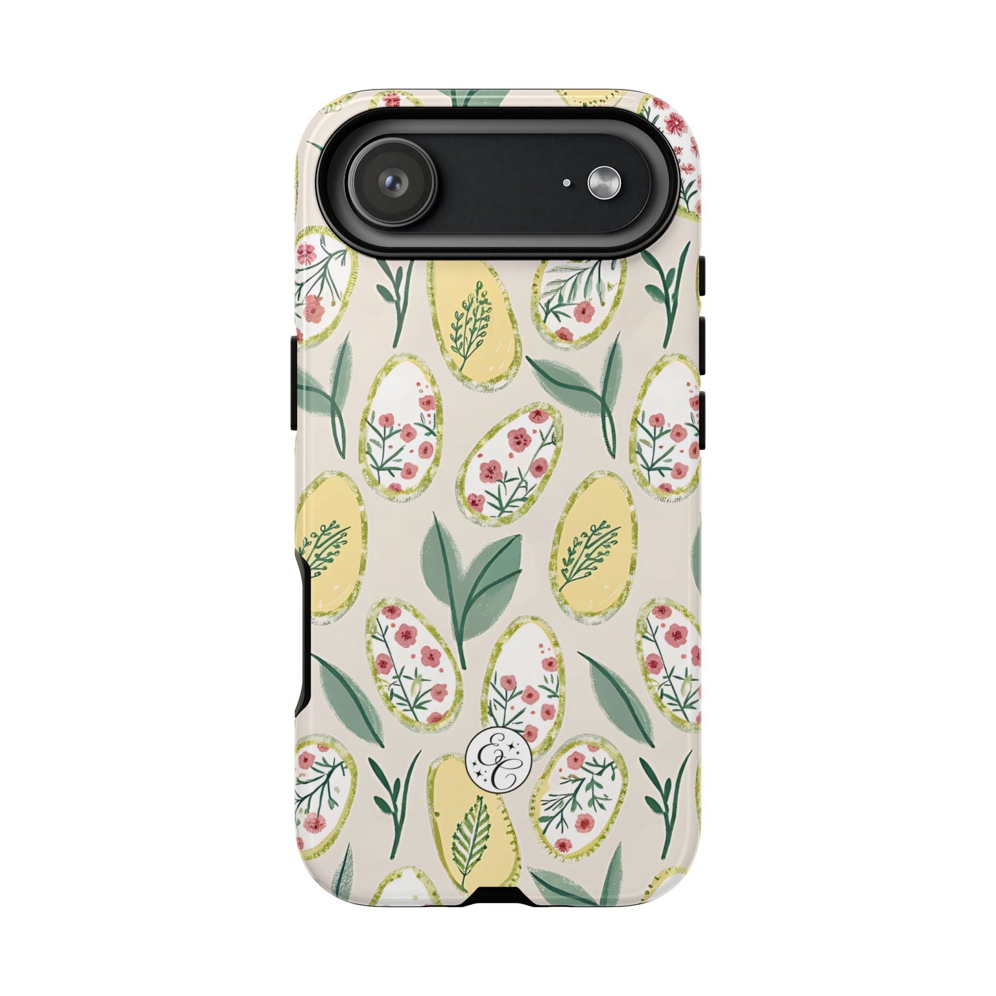 Floral Easter Egg Pattern Tough Phone Case