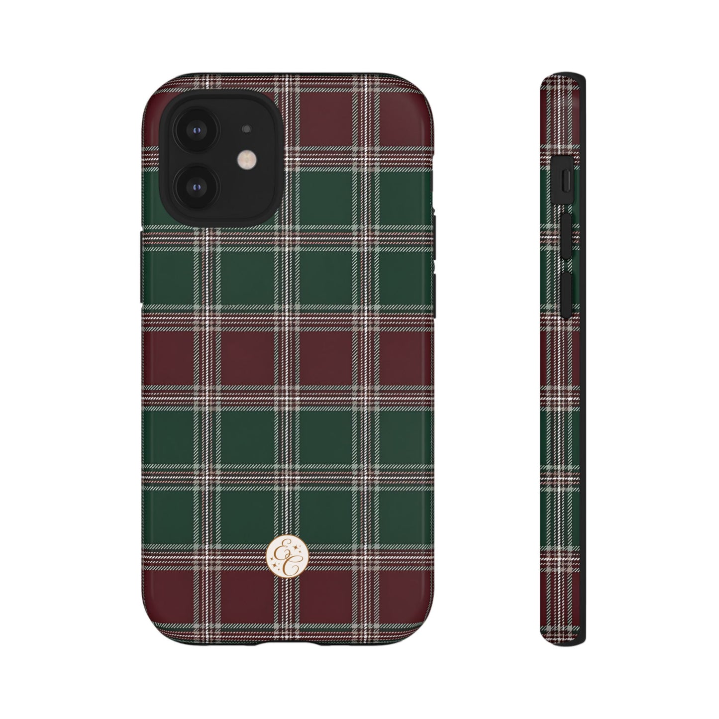 Green & Burgundy Plaid Tough Phone Case