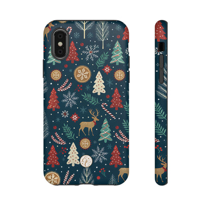 Christmas Holiday Pattern Tough Phone Case