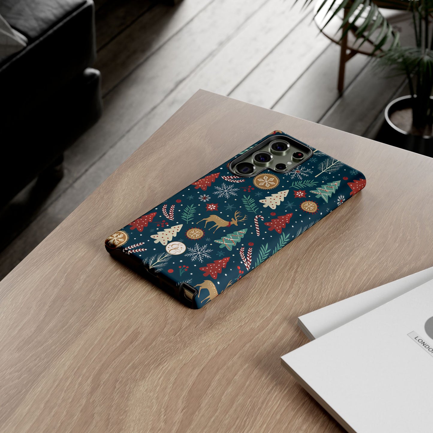 Christmas Holiday Pattern Tough Phone Case