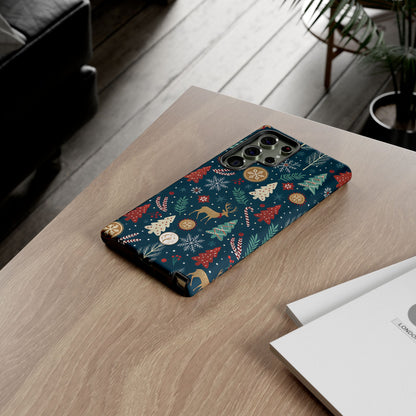 Christmas Holiday Pattern Tough Phone Case