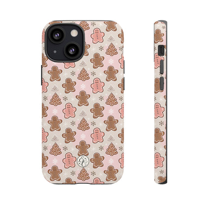 Gingerbread Men & Xmas Tree Pattern Tough Phone Case