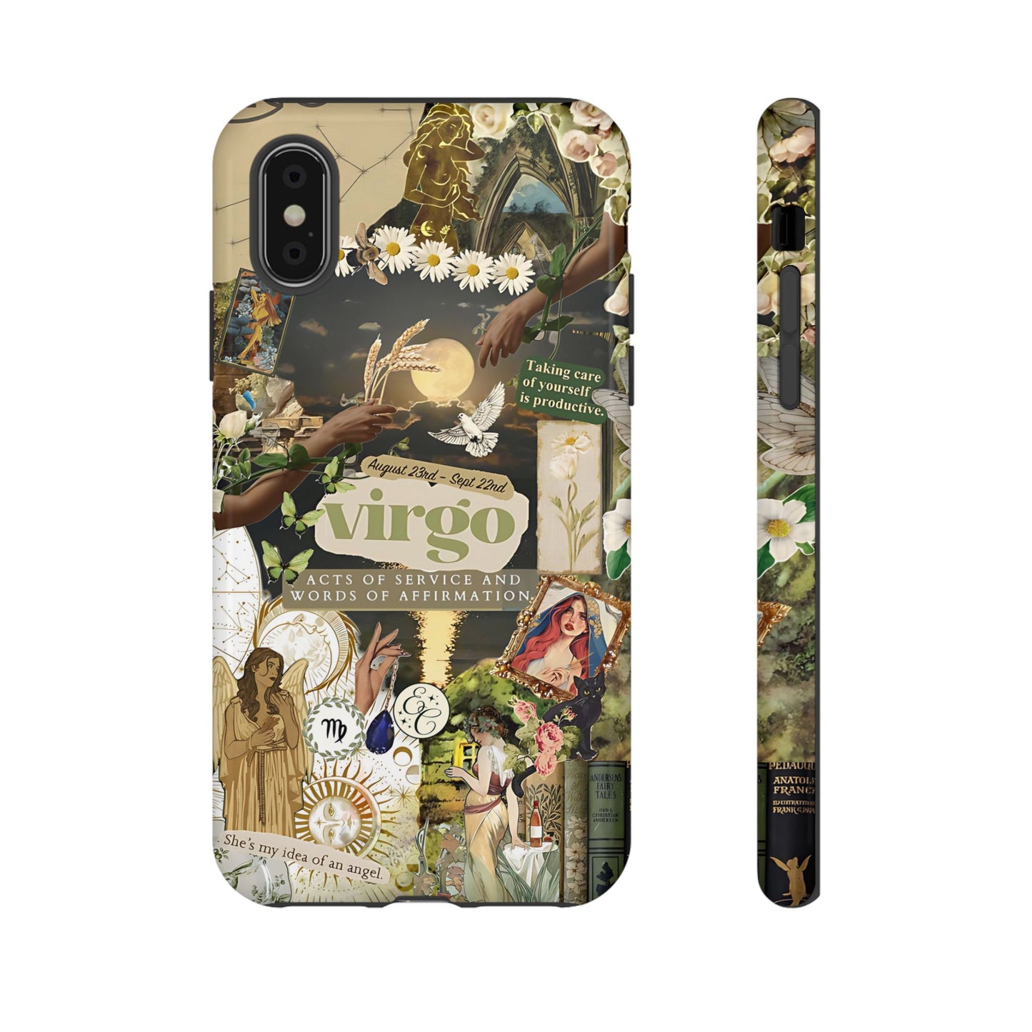 Virgo Vintage Zodiac Collage Tough Phone Case