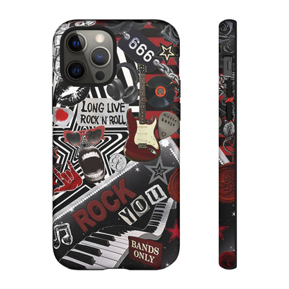 Rock and Roll Collage Tough Phone Case