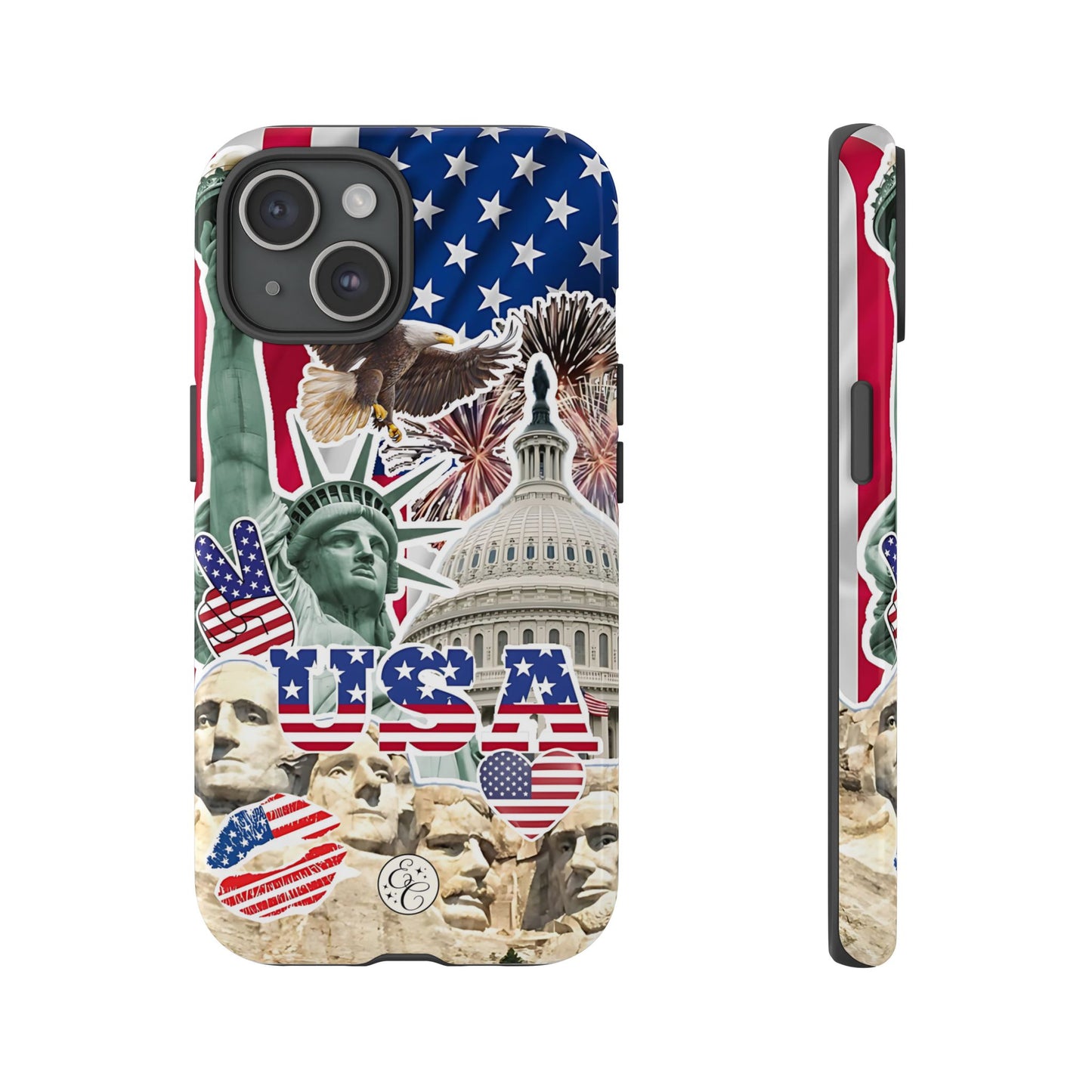 Patriotic USA Collage Tough Phone Case